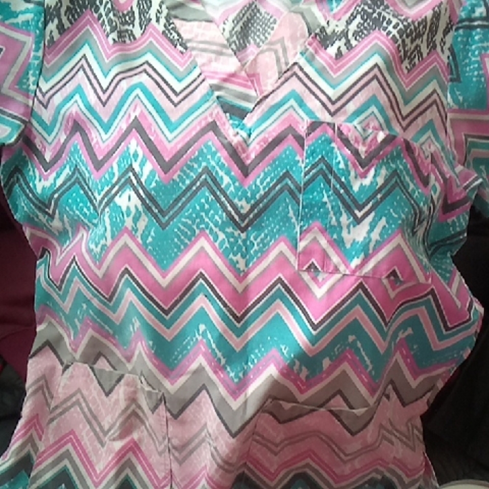 Colorful Chevron Patterned Top